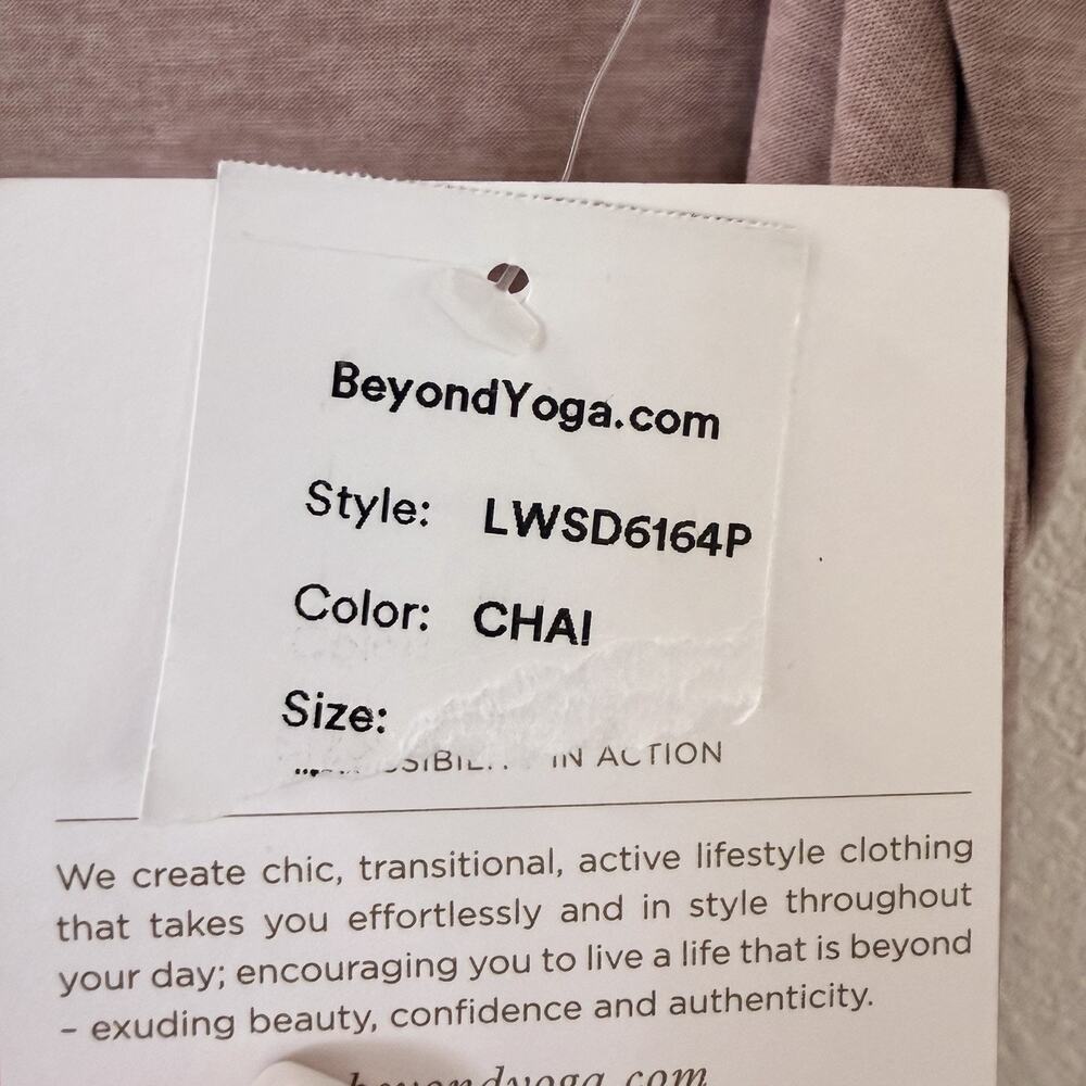 New Beyond Yoga Featherweight Soft Slumber Midi Sleep Dress Womens Chai 1X NWT - Picture 4 of 8